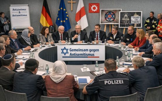 Vertreter aus Politik, Gesellschaft und jüdischen Gemeinden beraten gemeinsam über neue Strategien gegen Antisemitismus und wollen die Zusammenarbeit deutlich vertiefen.
