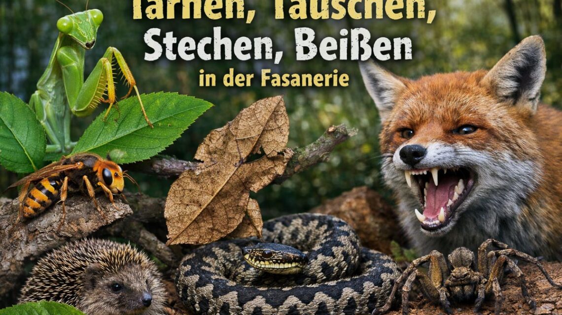 Raffinierte Natur: In der Fasanerie verraten Pflanzen und Tiere am 14. März ihre besten Tarn- und Täuschungsmanöver.