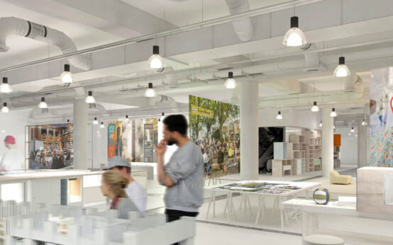 Der WerkRaum Wiesbaden entsteht im ehemaligen Sportscheck in der Wiesbadener Innenstadt und wird sechs Monate lang zum Treffpunkt für Stadtentwicklung, Design und gesellschaftliche Projekte. ©2026 Stefanie Lindinger