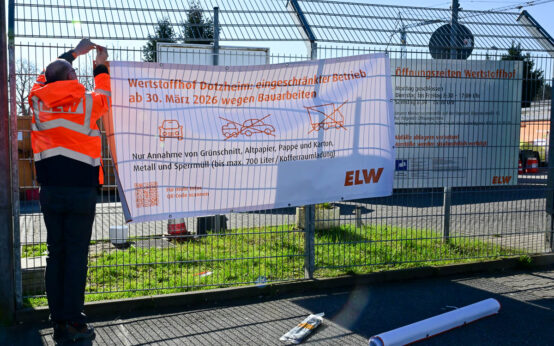 Wertstoffhof Dotzheim nur eingeschränkt nutzbar.