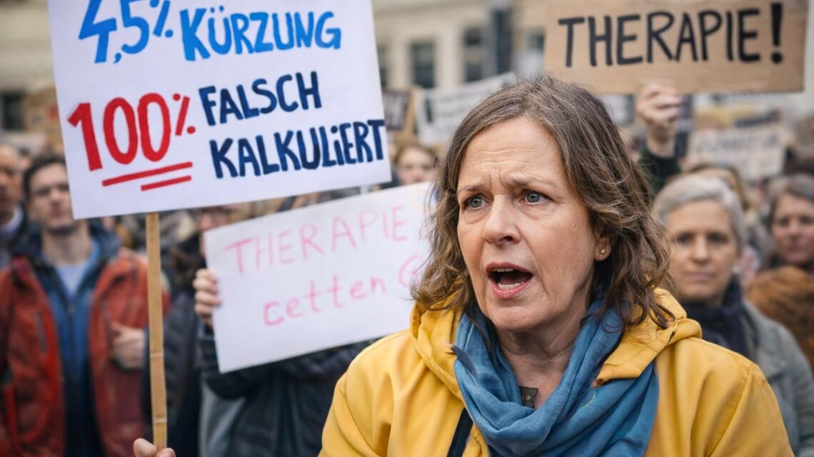 Protest auf dem Mauritiusplatz: Psychotherapeutinnen und Psychotherapeuten warnen vor Folgen der Kürzungen.