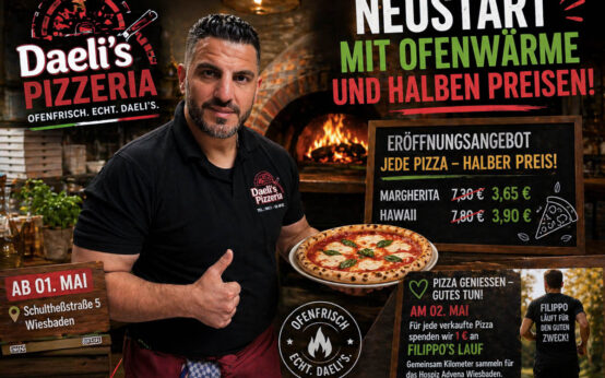 Neuer Standort, neue Aktion: In der Schultheßstraße verbindet Daeli’s Pizzeria Genuss mit sozialem Engagement.