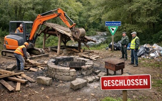 Der Grillplatz am Wickerbach in Igstadt wird zurückgebaut – zum Schutz eines sensiblen Naturraums und gefährdeter Arten.