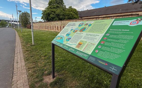 Neue Info-Tafeln entlang der Regionalparkroute Leinpfad laden zum Entdecken von Natur, Geschichte und Uferleben ein.