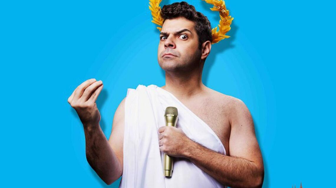 Joe Di Nardo in römischen Gewändern als Zeus!