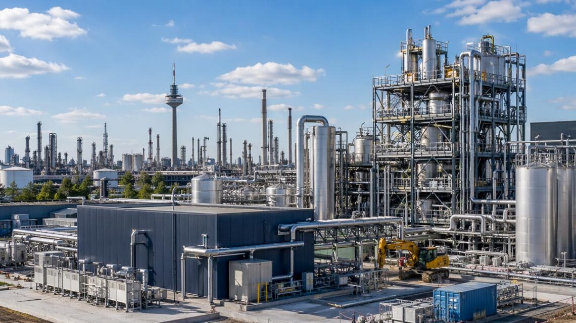 Spatenstich im Industriepark Höchst: Hier entsteht eine der ersten Anlagen Europas zur nachhaltigen Lithiumherstellung.