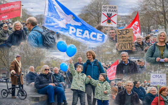 Ostermarsch in Wiesbaden.