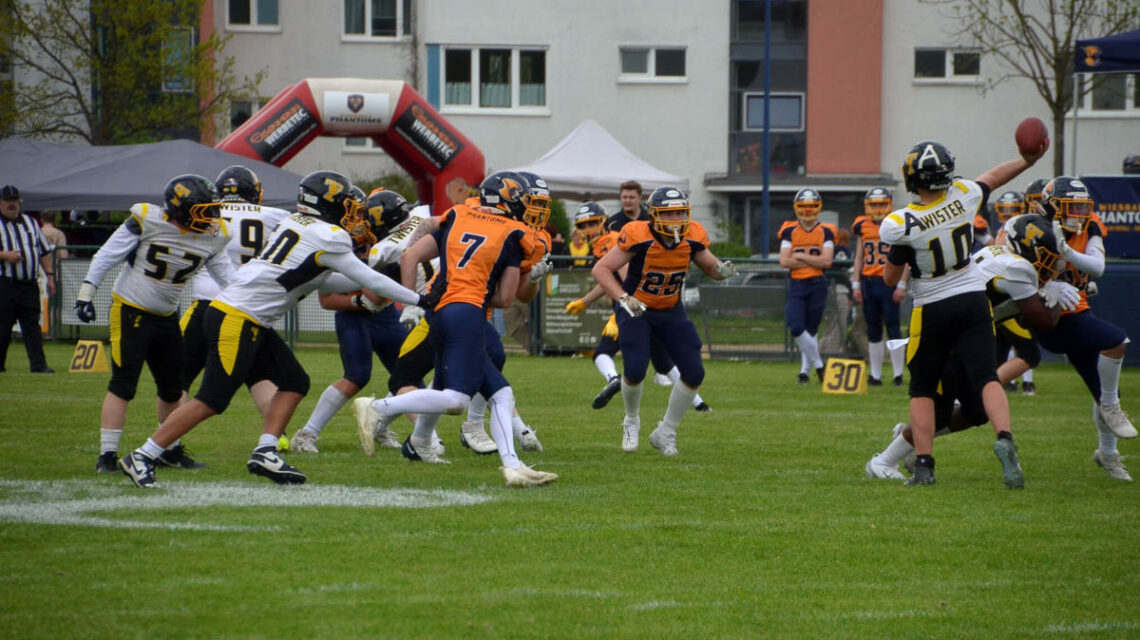Spielszene Wiesbaden Phantoms gegen Holzgerlingen.