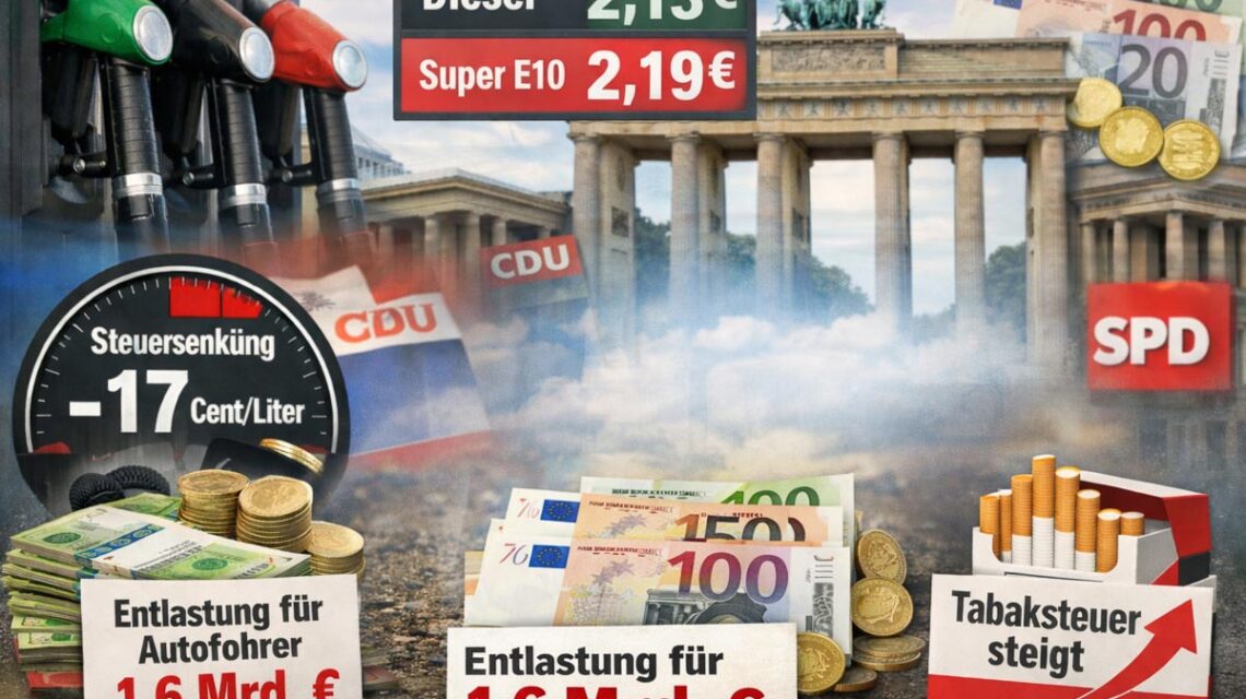 Die Preise an deutschen Tankstellen schwanken stark – nun will die Bundesregierung mit einer Steuersenkung gegensteuern.