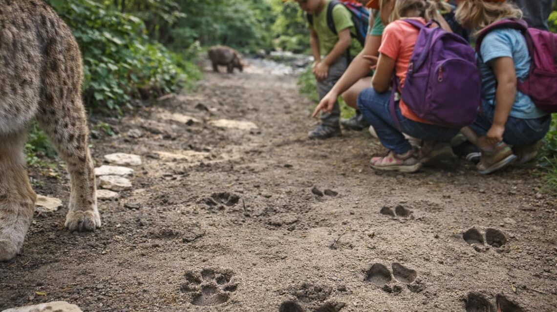 Neugier auf vier Pfoten: Kinder entdecken in der Fasanerie, wie unterschiedlich Tiere ihre Welt betreten.