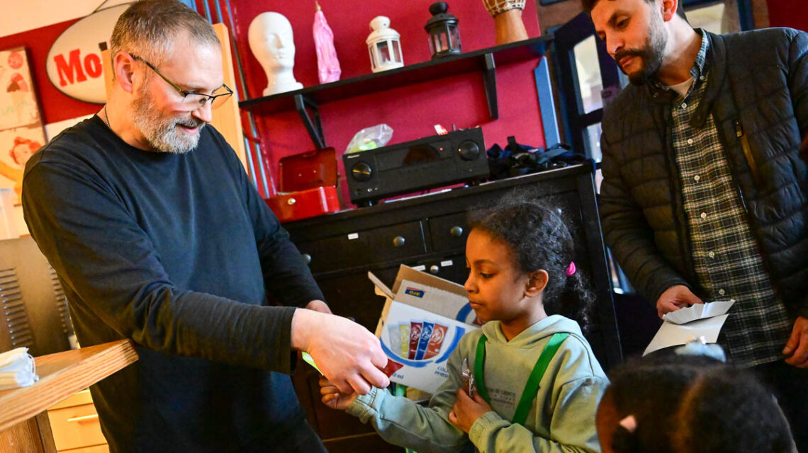 Stadtplanungsspiel im Kinder- ud Jugendzentrum Reduit in Mainz Kastel.