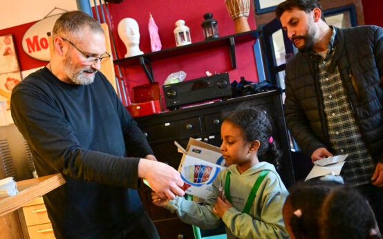Stadtplanungsspiel im Kinder- ud Jugendzentrum Reduit in Mainz Kastel.