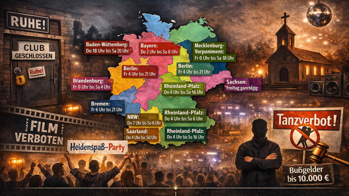 Leere Tanzflächen am Karfreitag: Zwischen Tradition, Gesetz und gesellschaftlicher Debatte bleibt es vielerorts still.