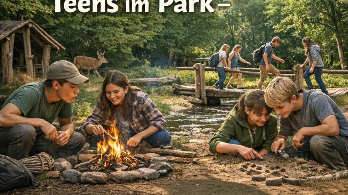 Teens im Park, Jugendliche beschäftigen sich in der Fasanerie.