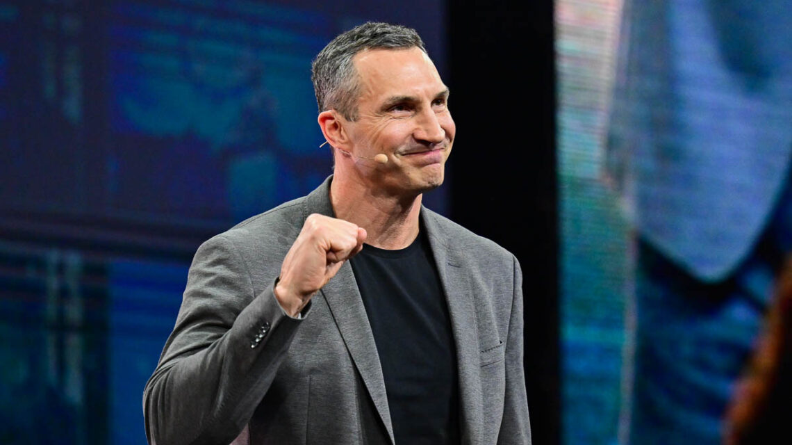 Wladimir Klitschko bei der Founder Summit 2026 in Wiesbaden.