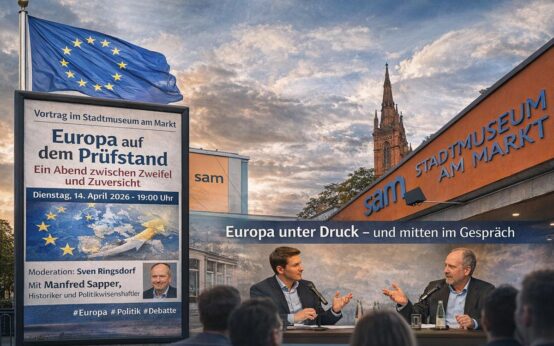 Im Stadtmuseum diskutieren Experten über die Zukunft der EU – zwischen geopolitischem Druck, Erweiterung und der Suche nach europäischer Identität.