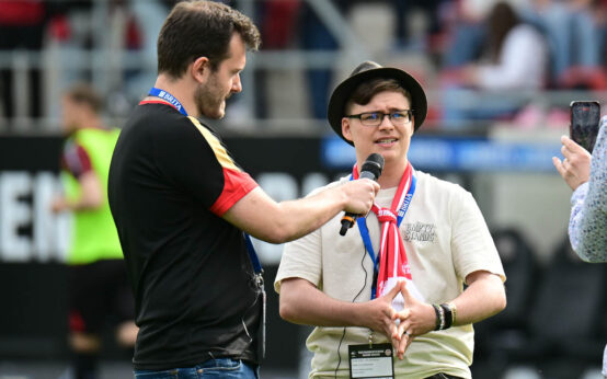 Aiden Luca Maischein in der Halbzeit im Interview.
