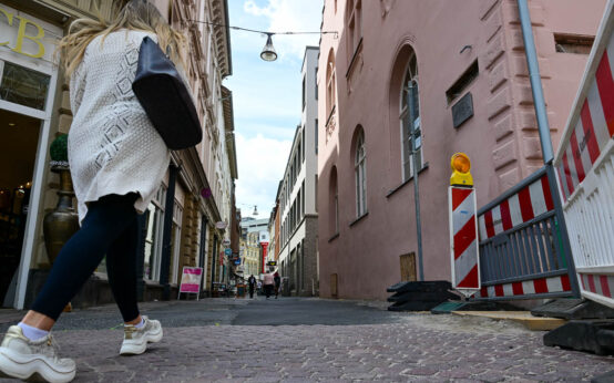 Ellenbogengasse wird neu gepfalstert.