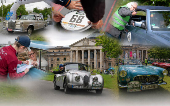 Collage zur HMSC Oldtimer Ralle Gallerie.