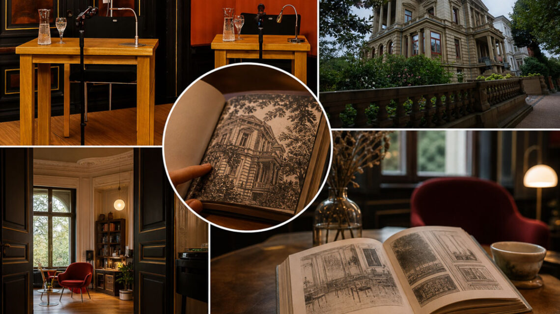Ein Tisch, zwei Stühle, ein Buch – und viele Geschichten: „Hooked on a Book“ macht das Literaturhaus Villa Clementine zur Bühne für Begegnung.