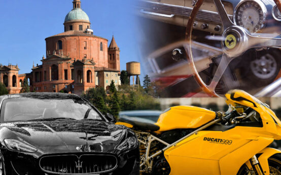 Maserati, ferrari, Ducati... Firmen die für die Region Region Emilia-Romagna stehen.
