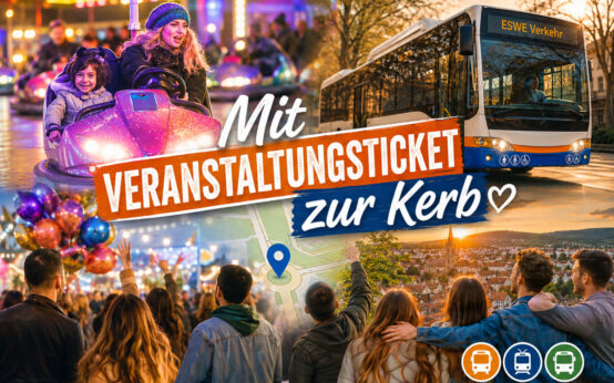 Zur Freudenberger Kerb bietet ESWE Verkehr erneut ein Veranstaltungsticket für Bus und Bahn an