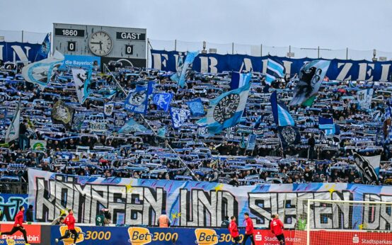 1860 Fans im Stadion Giesing.