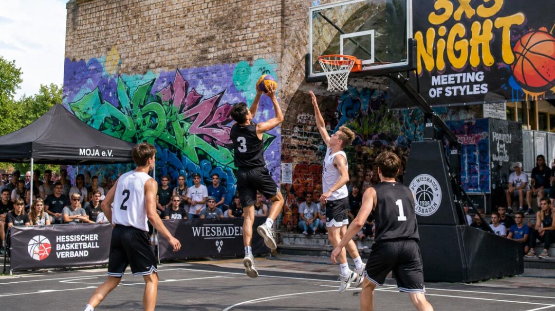 Bei der Basketball 3x3 Night treffen Streetball, Jugendkultur und Graffiti-Kunst in der Reduit aufeinander.