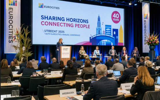 Europadezernentin Maral Koohestanian vertrat Wiesbaden bei der Eurocities-Konferenz in Utrecht und tauschte sich mit europäischen Partnerstädten aus.