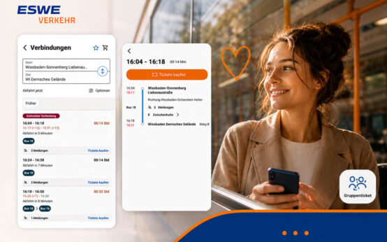 as aktuelle Update der ESWE Tickets-App bringt neue Funktionen, mehr Komfort und ein modernes Erscheinungsbild.