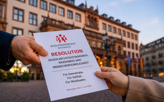 Wiesbadens Auslandsbeirat übergibt Resolution an den Stadtrat.